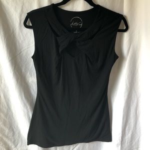 INC International Concepts Black Sleeveless Top